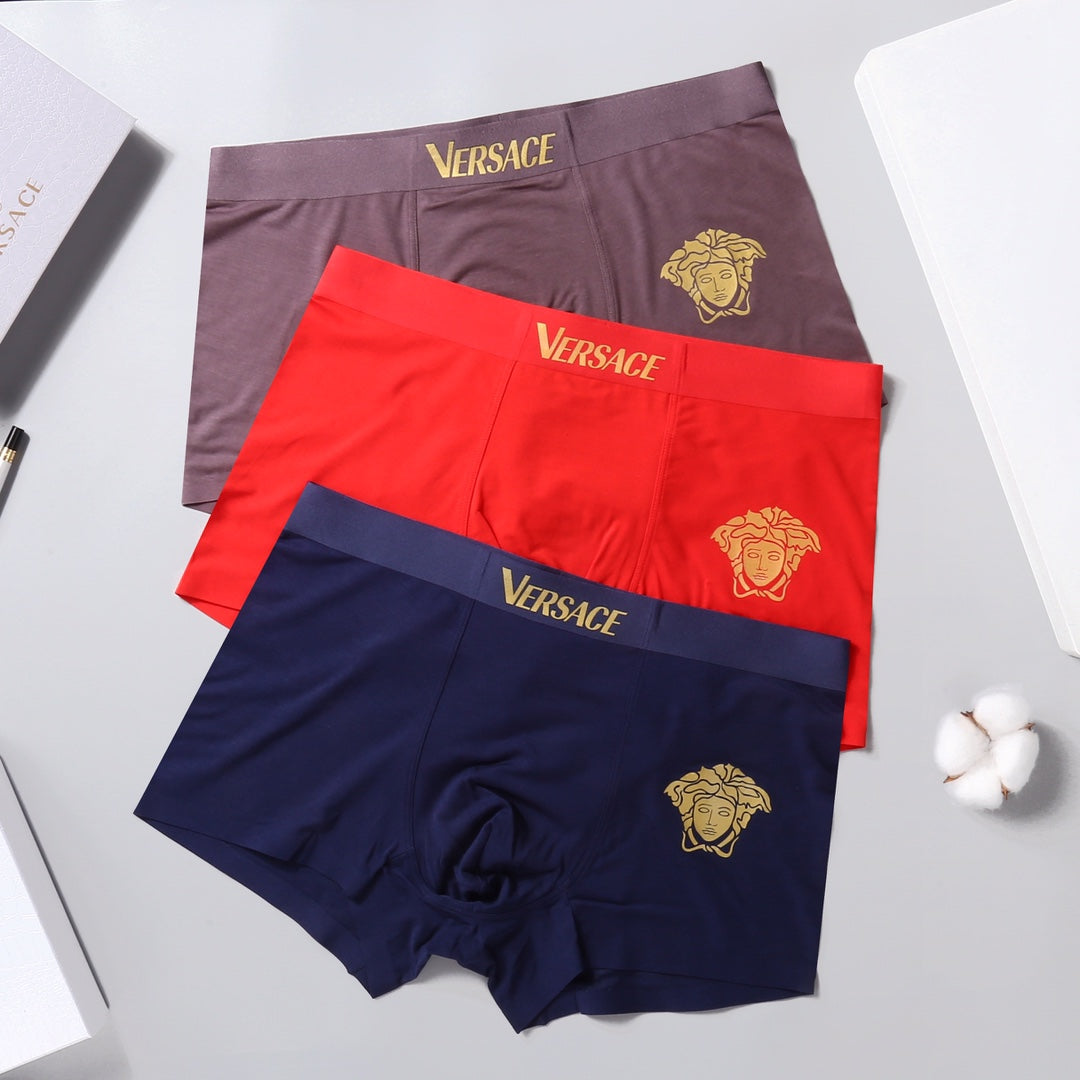 Versace Medusa Logo Modal-Blend Boxer Briefs - Box of 3