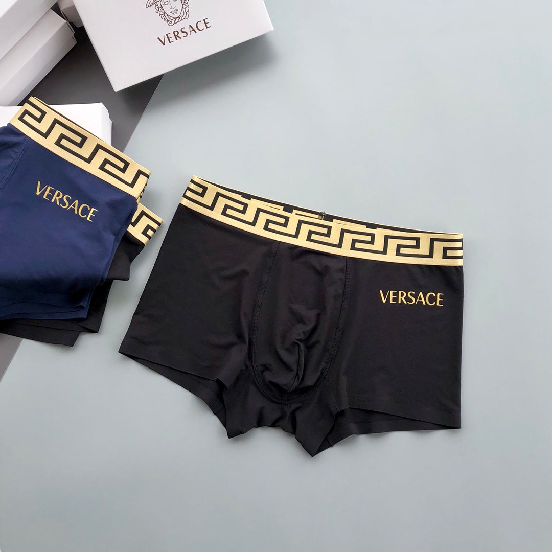 Versace Modal Breathable Seamless Men's Boxer Briefs – 3-Pack