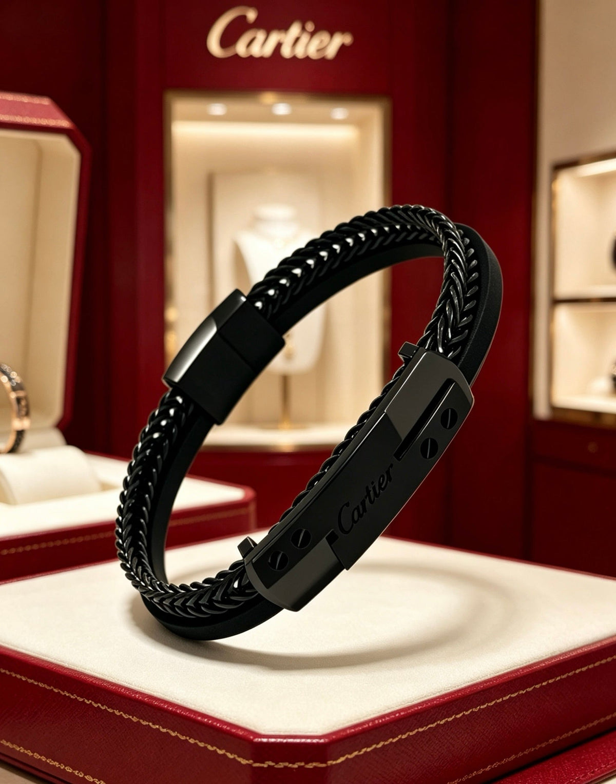 Martin Graham bracelet in polished metal-tone