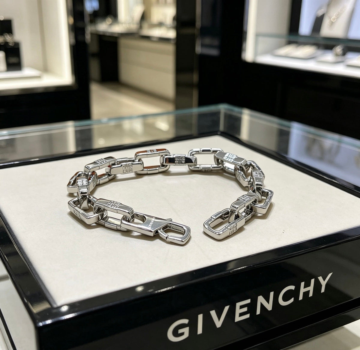 Martin Graham bracelet in polished metal-tone