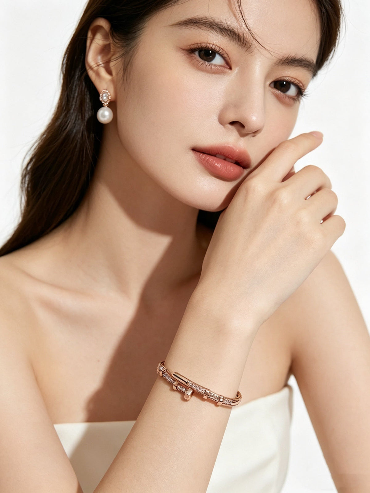 Martin Graham bracelet in polished metal-tone
