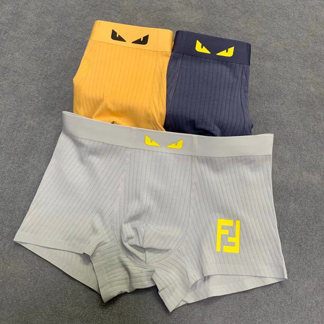 Fendi Eye Graphics Men's Boxer Briefs - 3-Piece Box