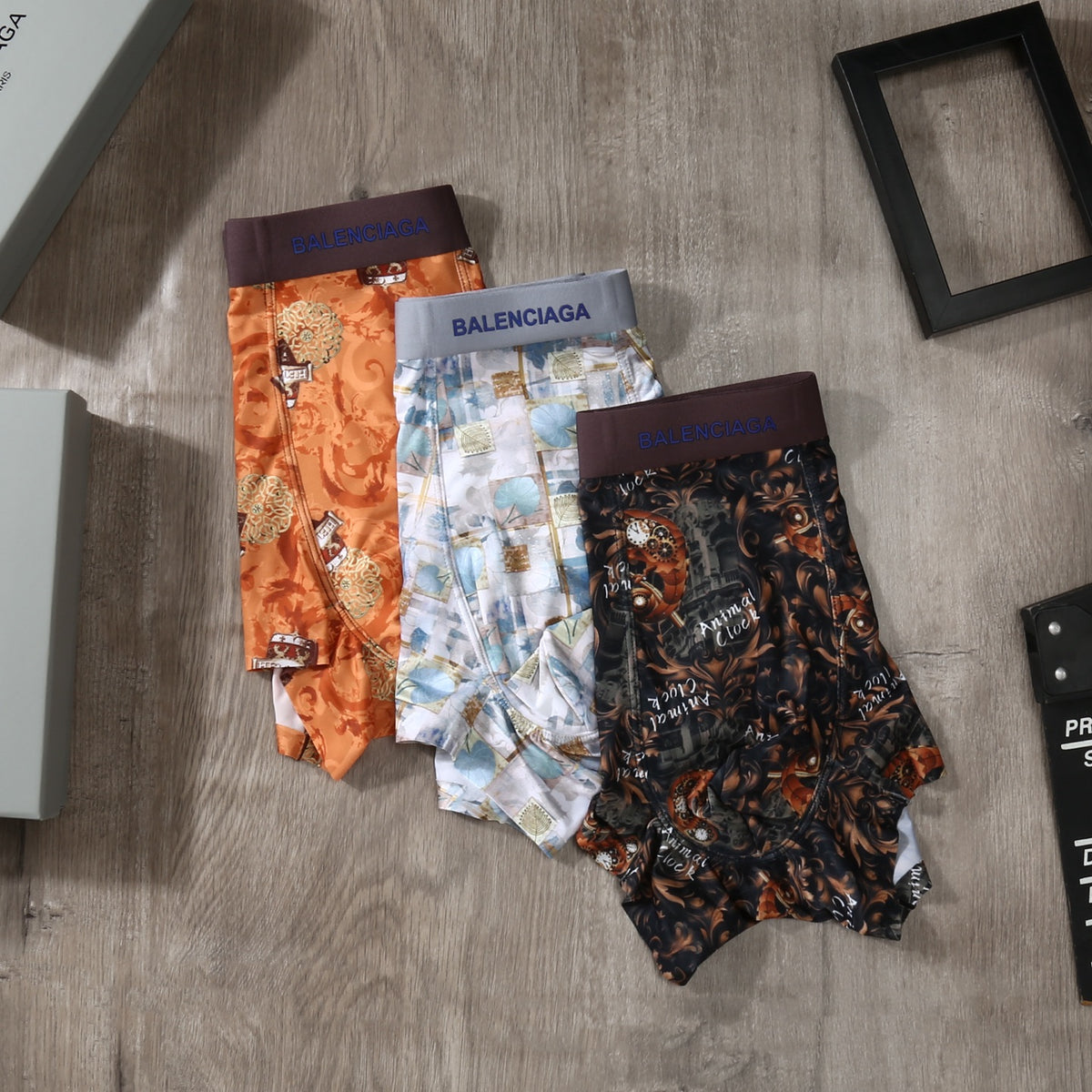 Balenciaga 90/10 Regenerated Modal-Spandex Men's Boxer Briefs – 3-Pack