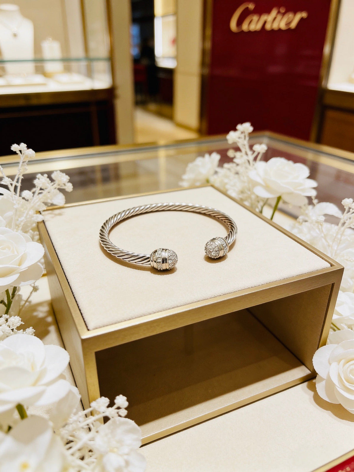Martin Graham bracelet in polished metal-tone