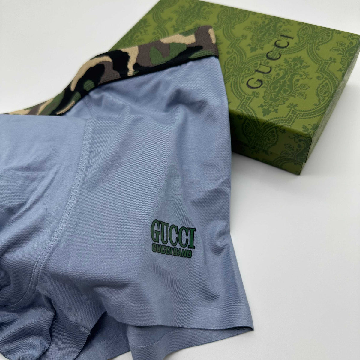 Gucci Grey, Blue, Green & Red Men's Boxer Briefs - 3-Piece Box