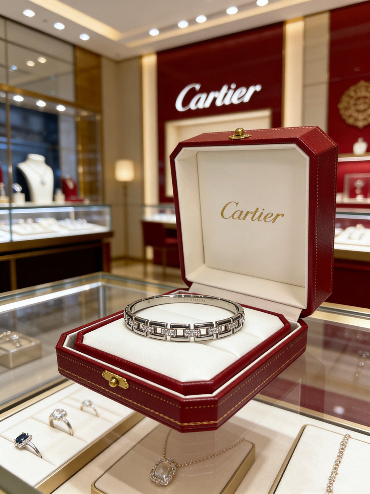 Martin Graham bracelet in polished metal-tone