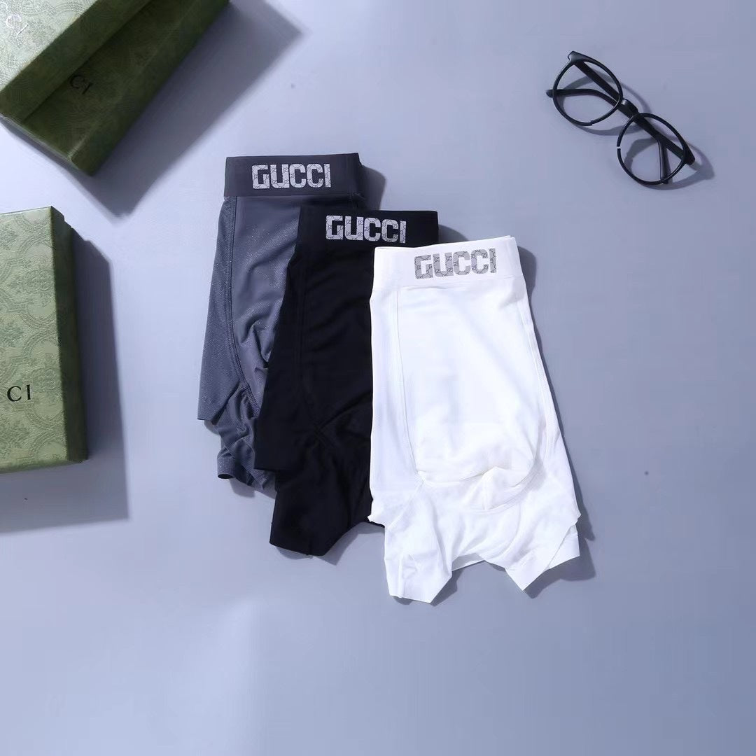 Gucci Clean Logo Waistbands Men's Boxer Briefs - 3-Piece Box