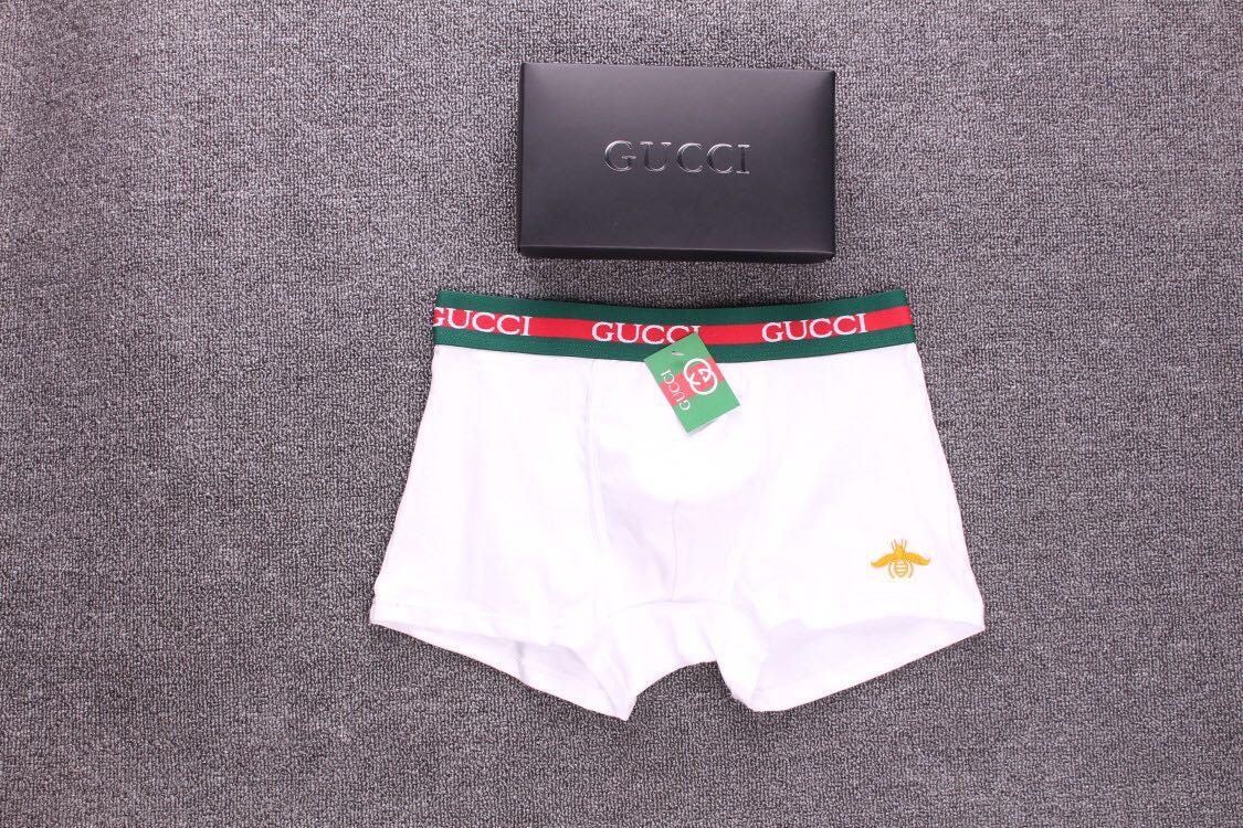 Gucci Red-And-Green Waistbands Men's Boxer Briefs