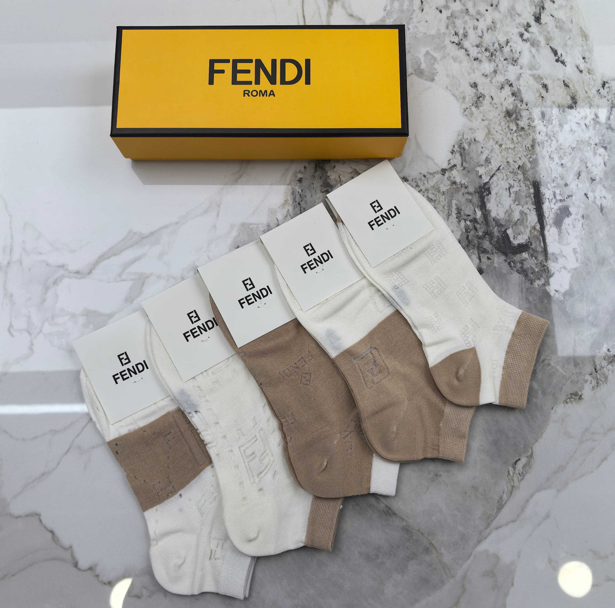 Fendi Modal Socks - 5-Pair Set