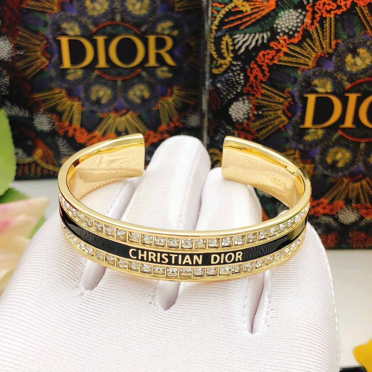 Martin Graham bracelet in polished metal-tone