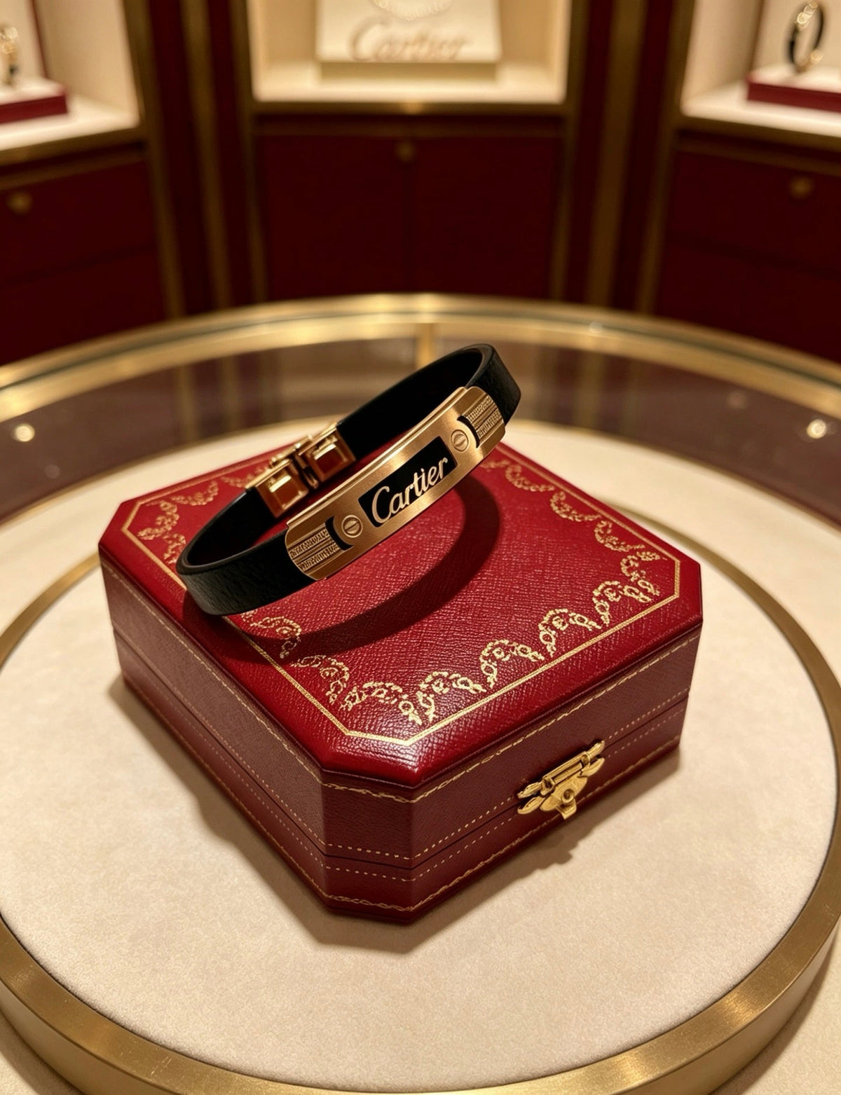 Martin Graham bracelet in polished metal-tone