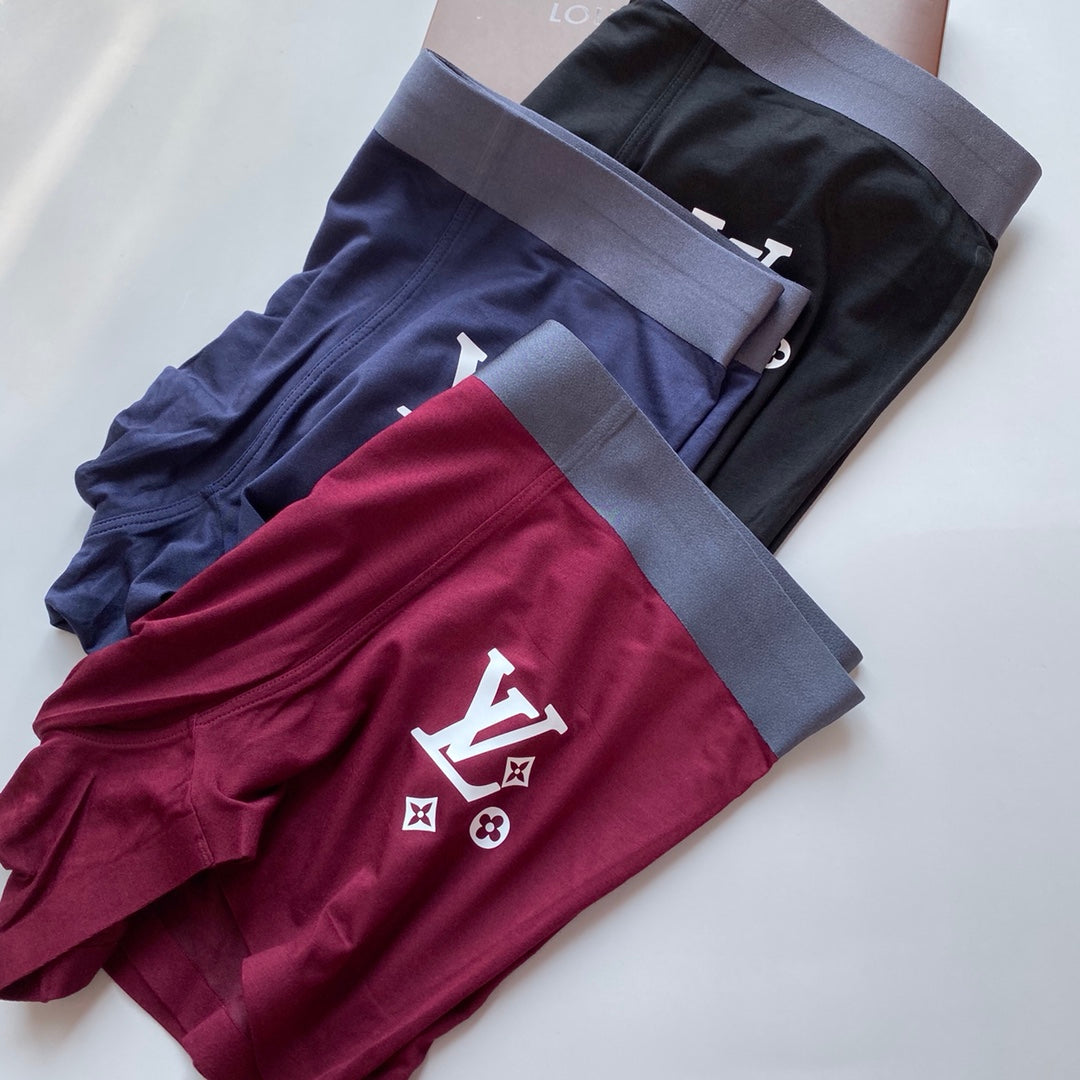 Louis Vuitton Small Emblem Men's Boxer Briefs - 3-Piece Box