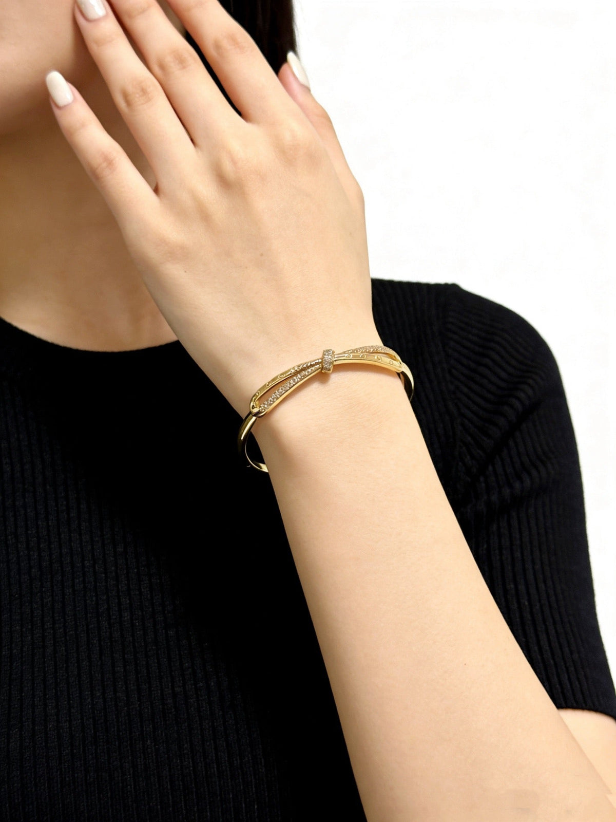 Martin Graham bracelet in polished metal-tone