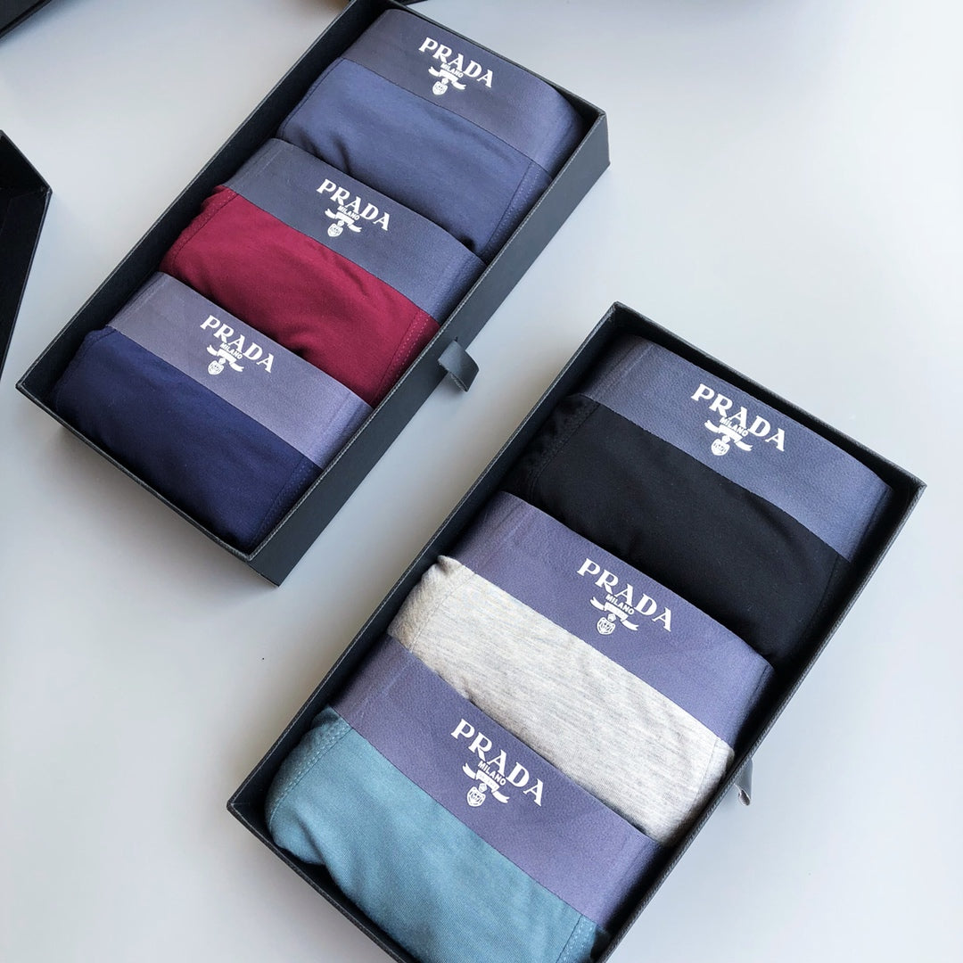 Prada Small Triangle Men's Boxer Briefs - 3-Piece Box