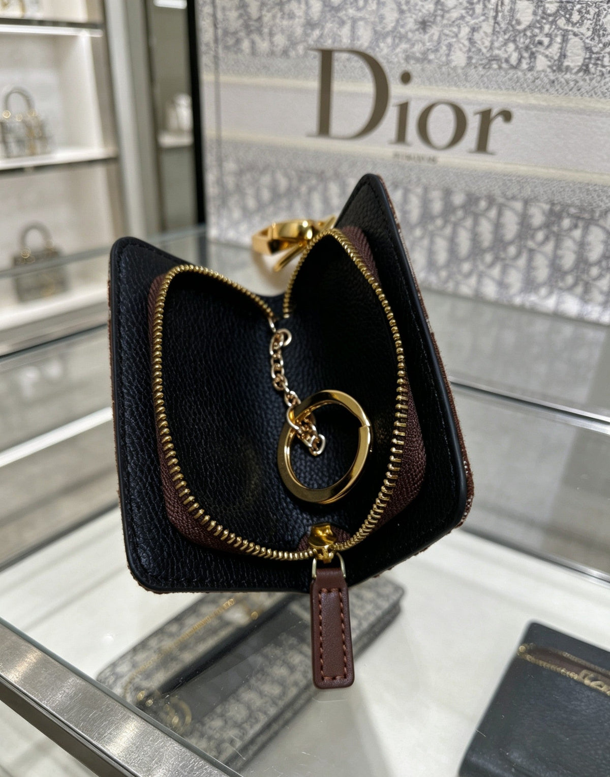 Martin Graham bag charm in polished metal-tone