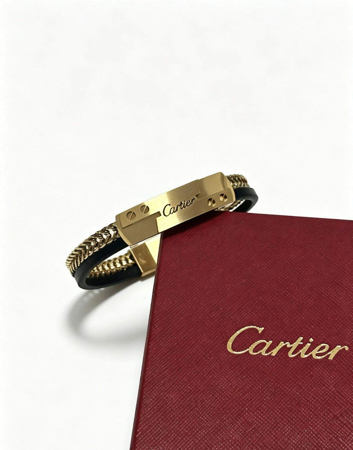 Martin Graham bracelet in polished metal-tone