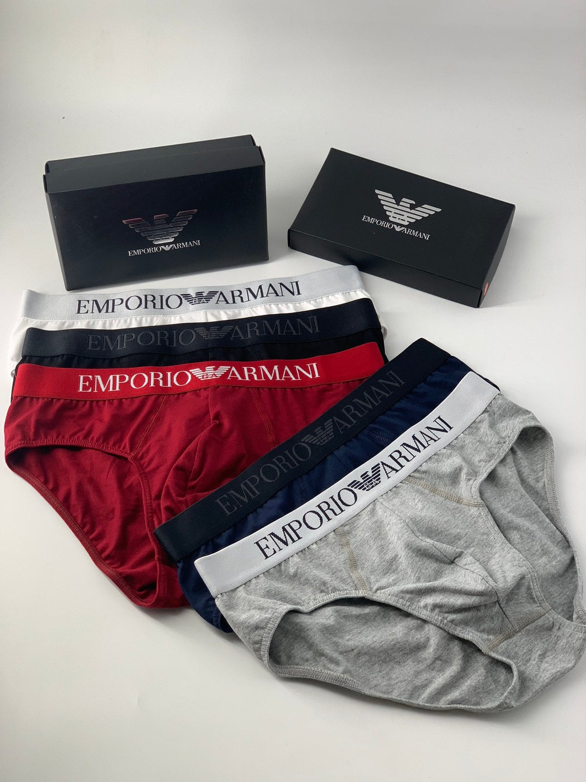 Emporio Armani Logo-Waistband Men's Briefs