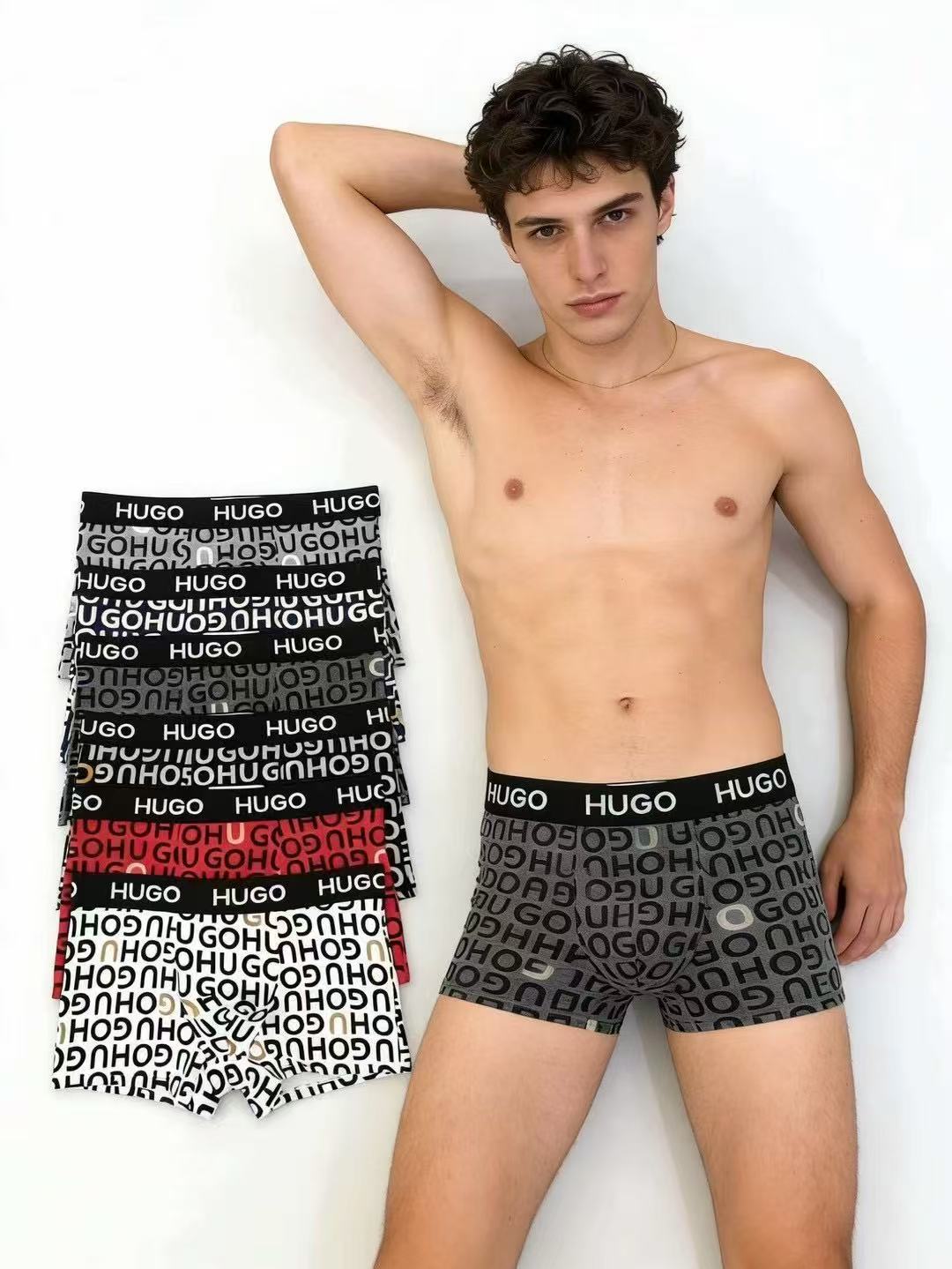 Boss Cotton Men's Boxer Briefs - 3-Piece Box