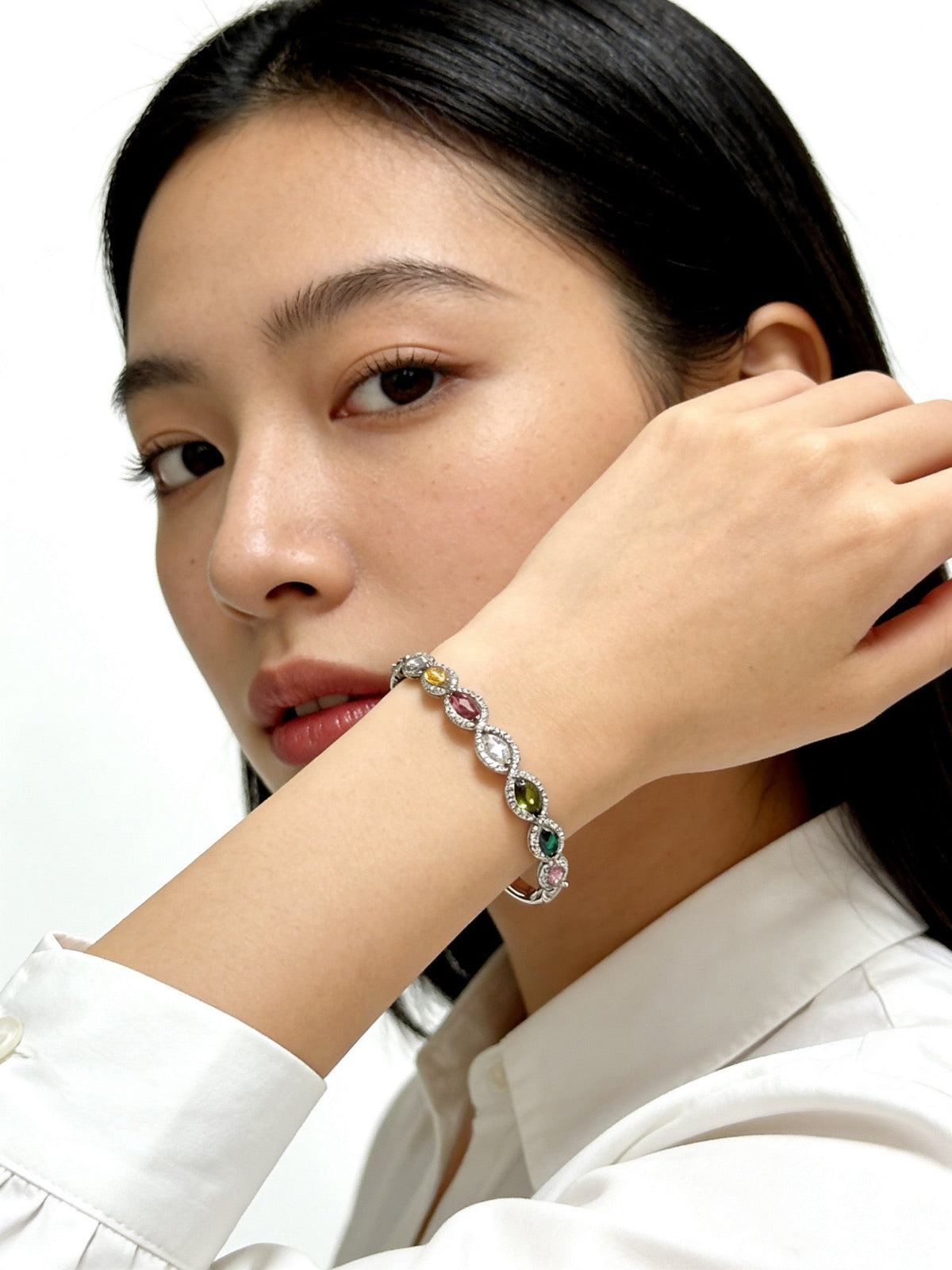 Martin Graham bracelet in polished metal-tone