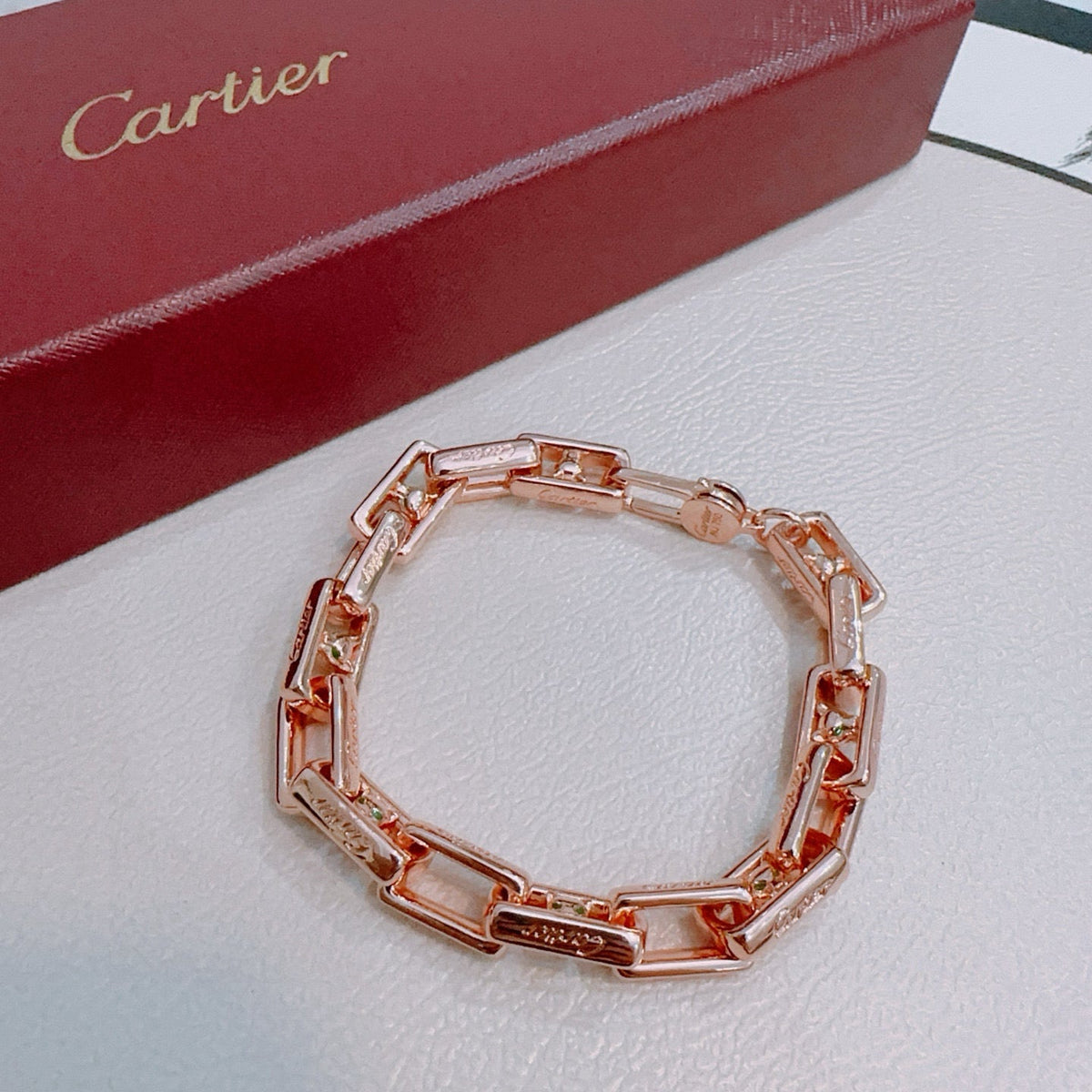 Martin Graham bracelet in polished metal-tone