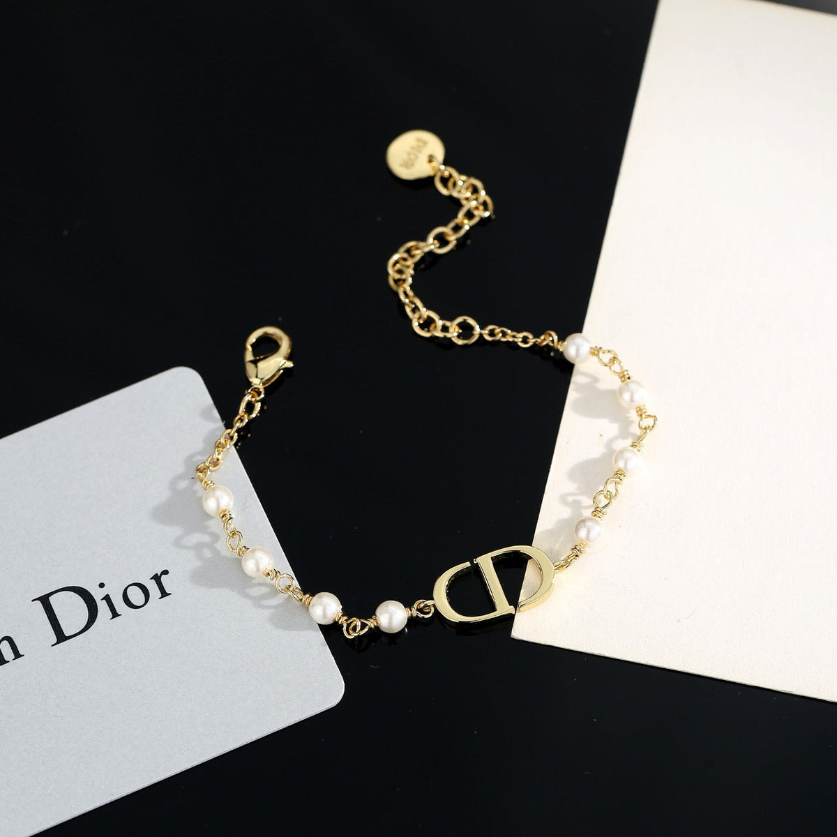 Martin Graham bracelet in polished metal-tone