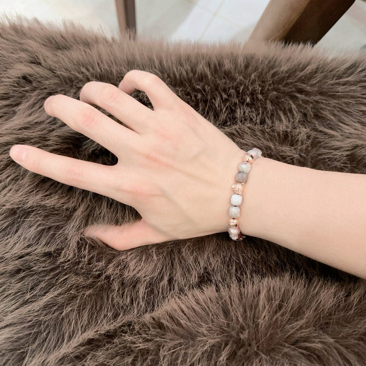 Martin Graham bracelet in polished metal-tone