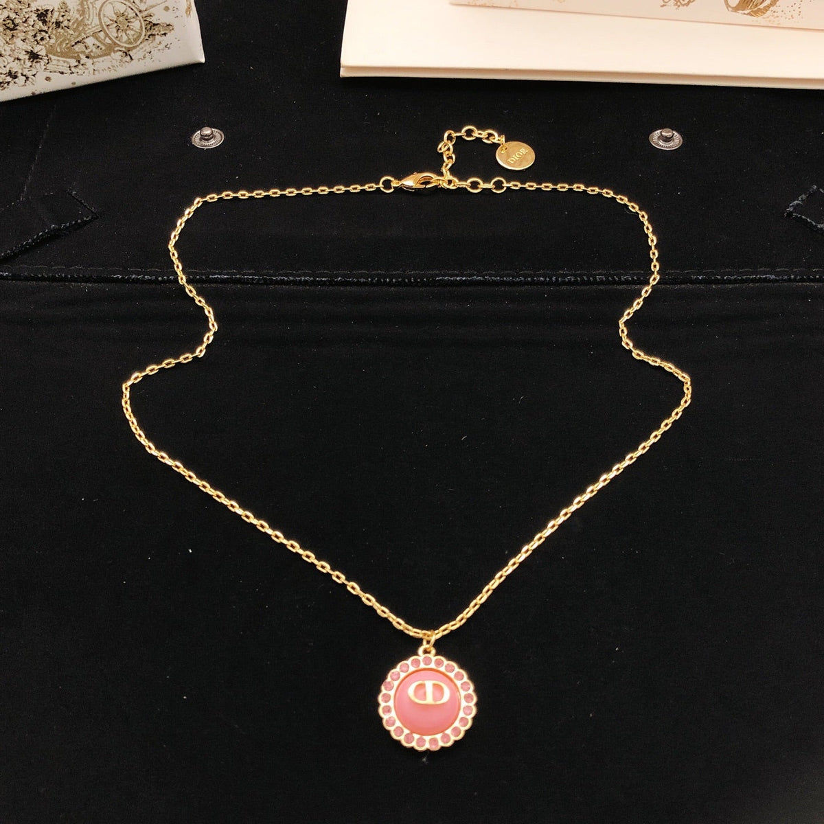 Martin Graham pendant necklace in polished metal-tone