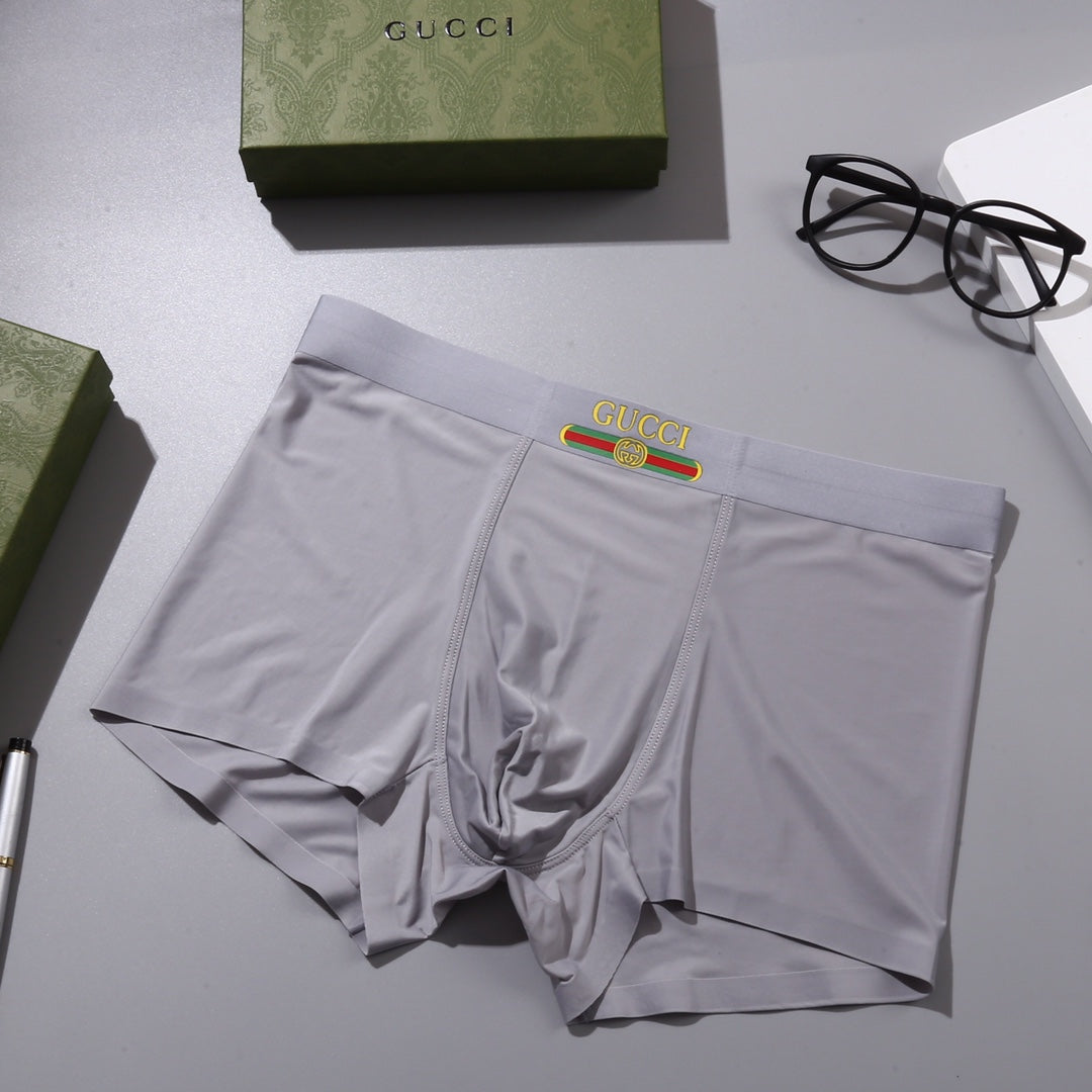 Gucci 86% Nylon & 14% Spandex Seamless-Cut Men's Boxer Briefs - 3-Piece Box