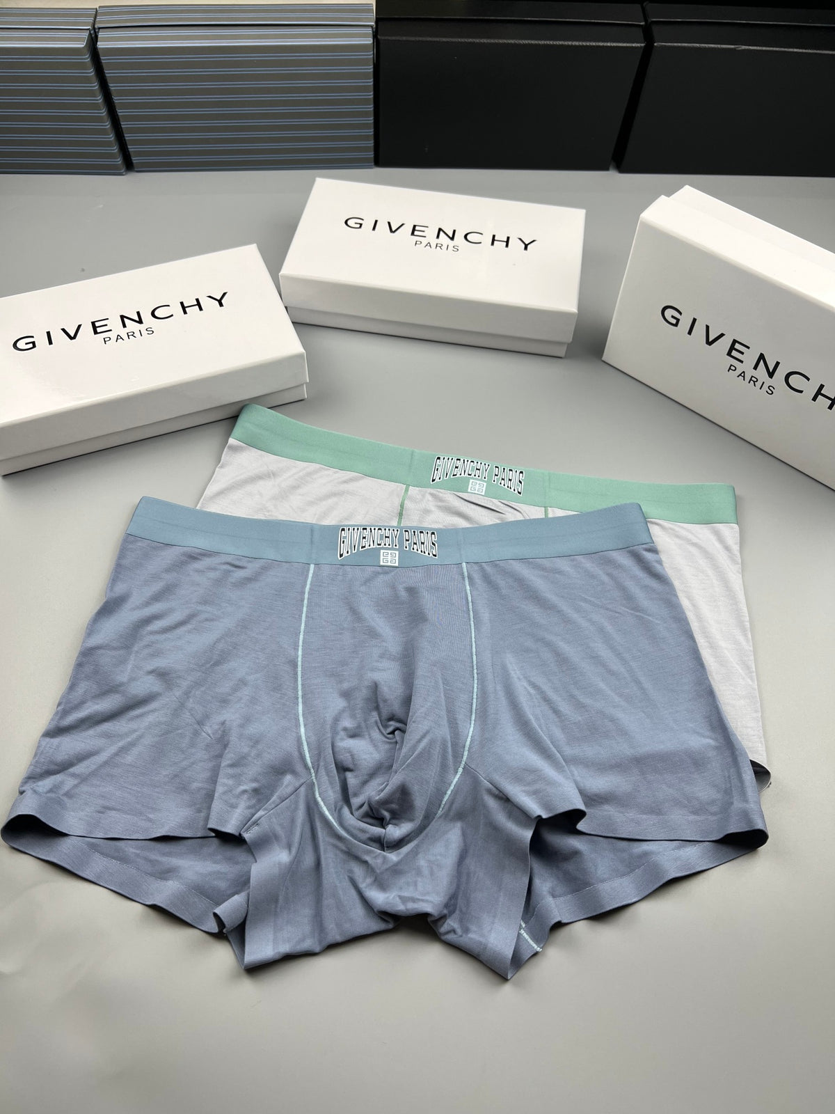 Givenchy Modal Tonal Waistbands Men's Boxer Briefs - 3-Piece Box