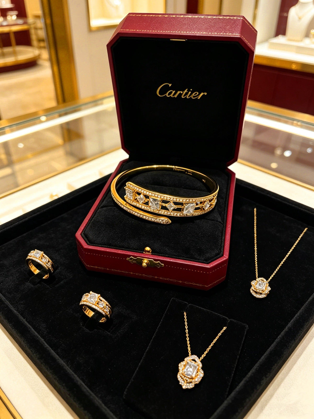Martin Graham bracelet in polished metal-tone