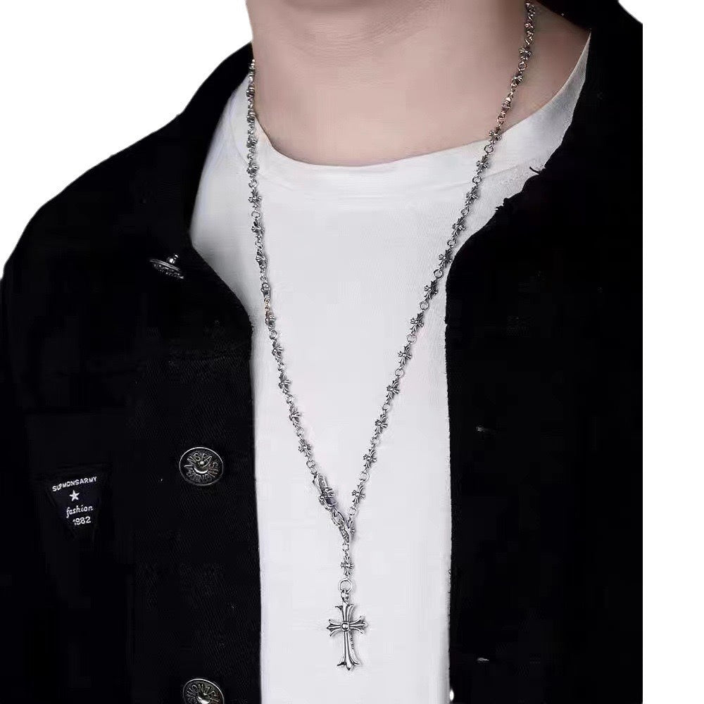 Martin Graham pendant necklace in polished metal-tone – close-up detail