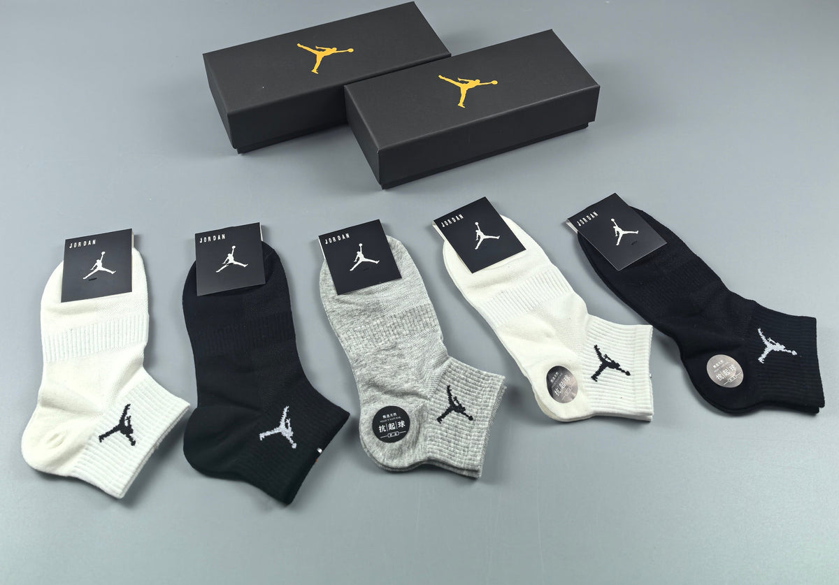 Jordan Cotton Breathable Socks – 5-Pair Pack