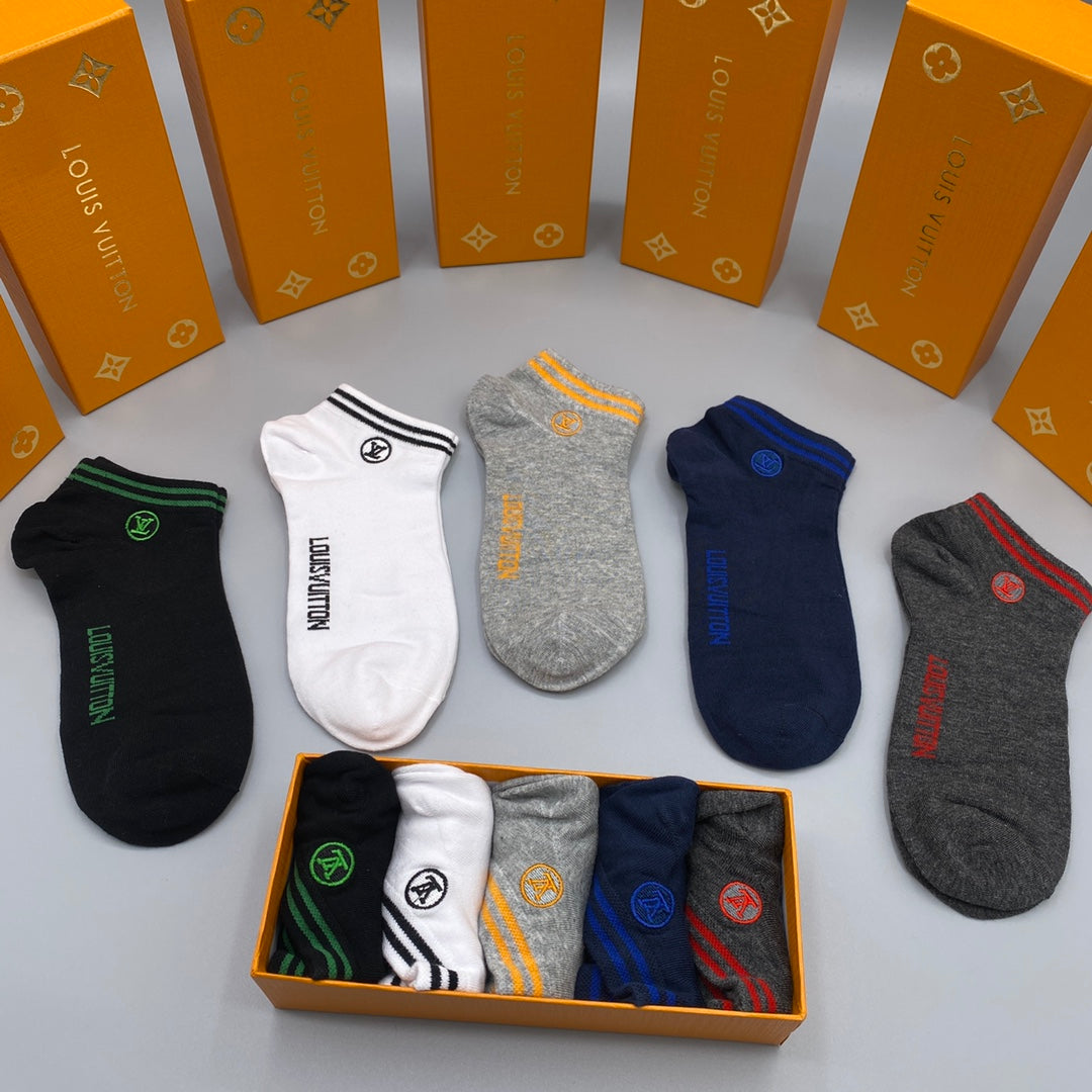 Louis Vuitton Restrained Wordmarks No-Show Socks