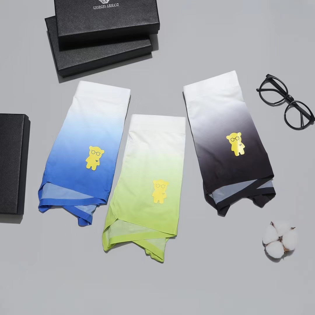 Armani Gradient Teddy Men's Trunk Underwear - 3-Piece Box