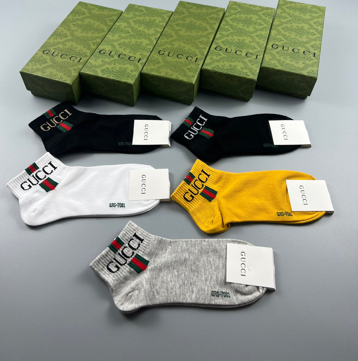 Gucci Cotton Socks – 5-Pair Pack