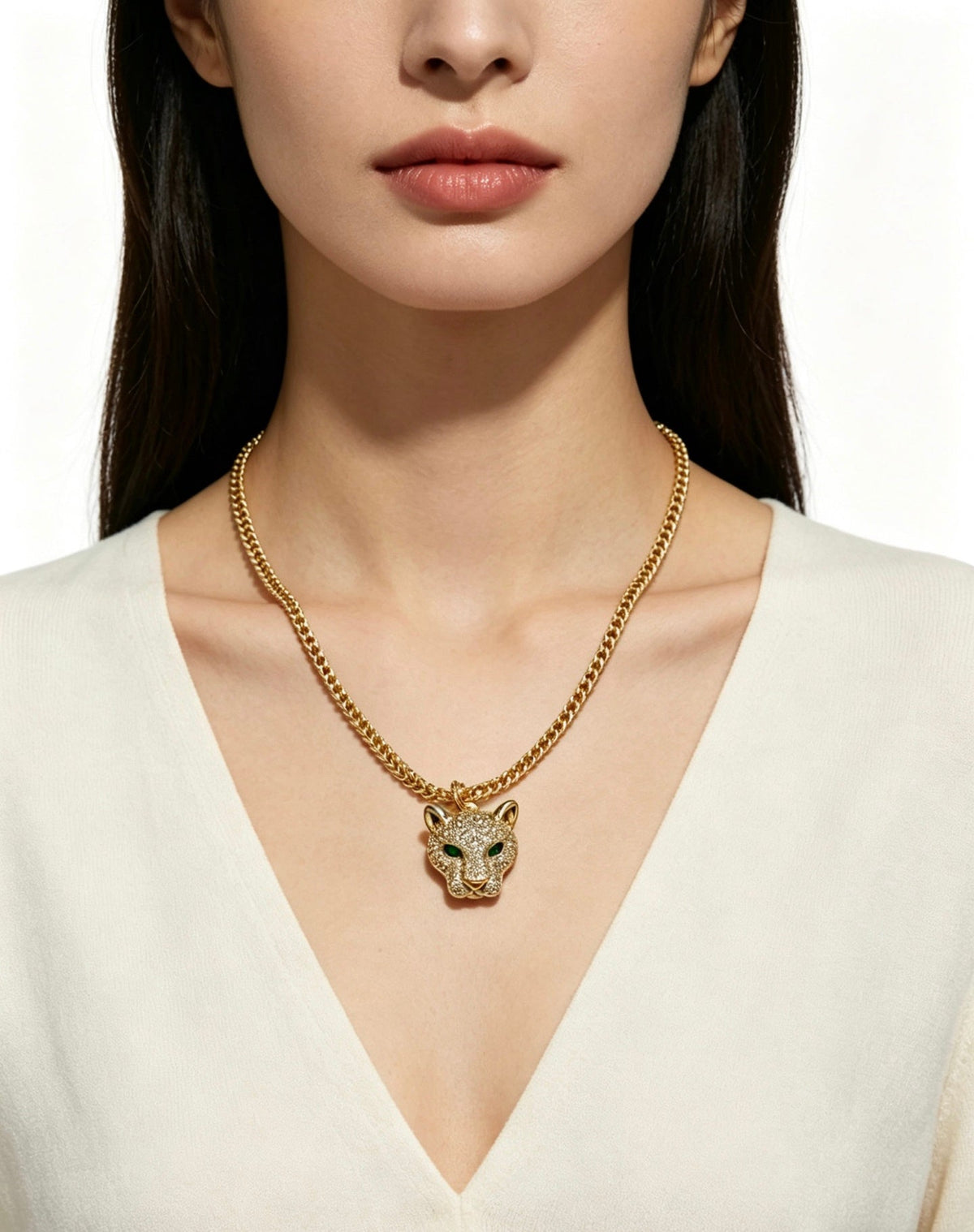 Martin Graham pendant necklace in polished metal-tone