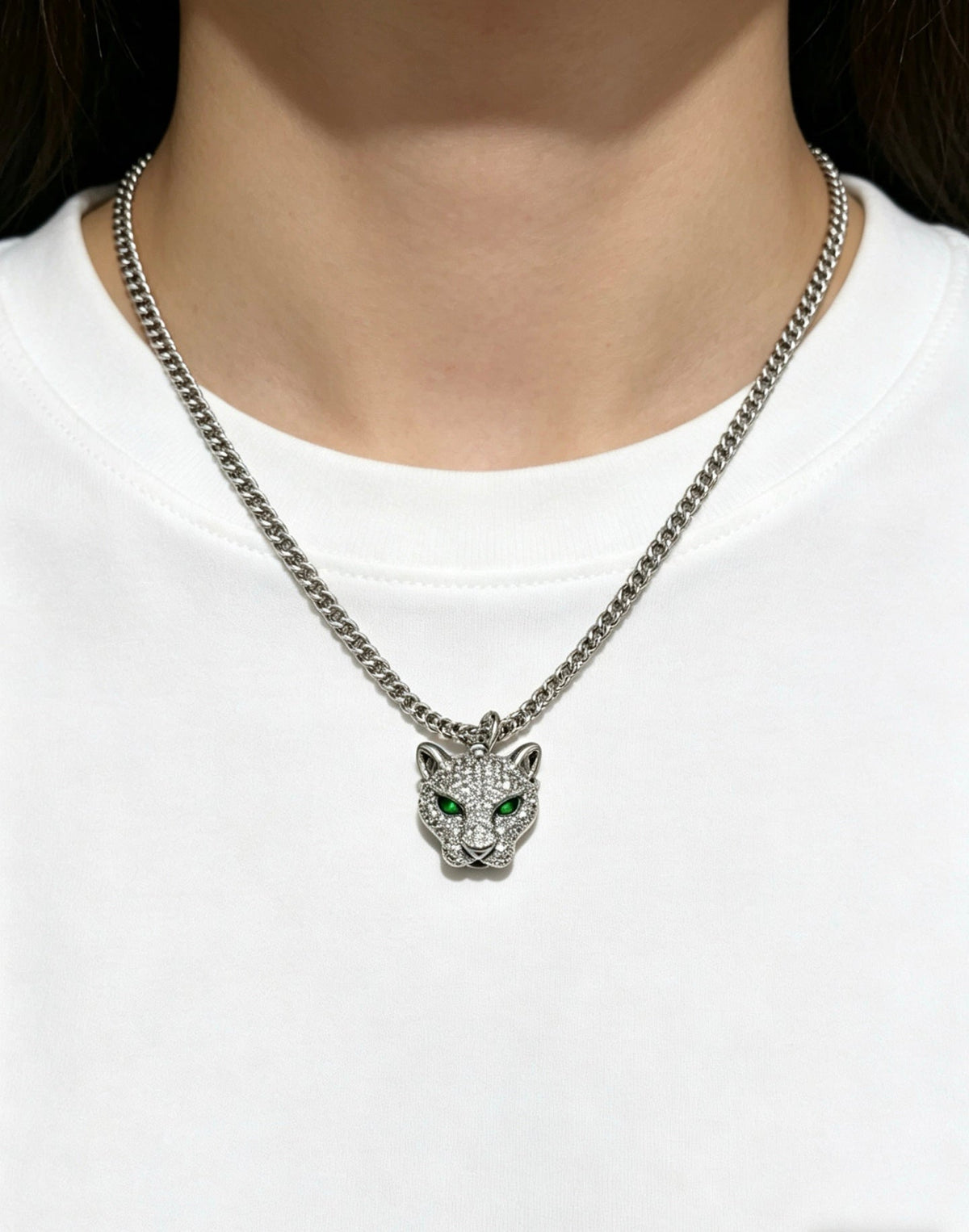 Martin Graham pendant necklace in polished metal-tone