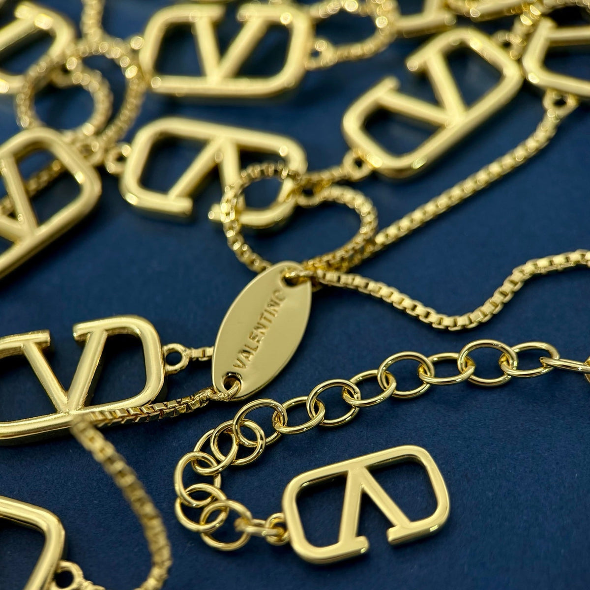 Martin Graham pendant necklace in polished metal-tone