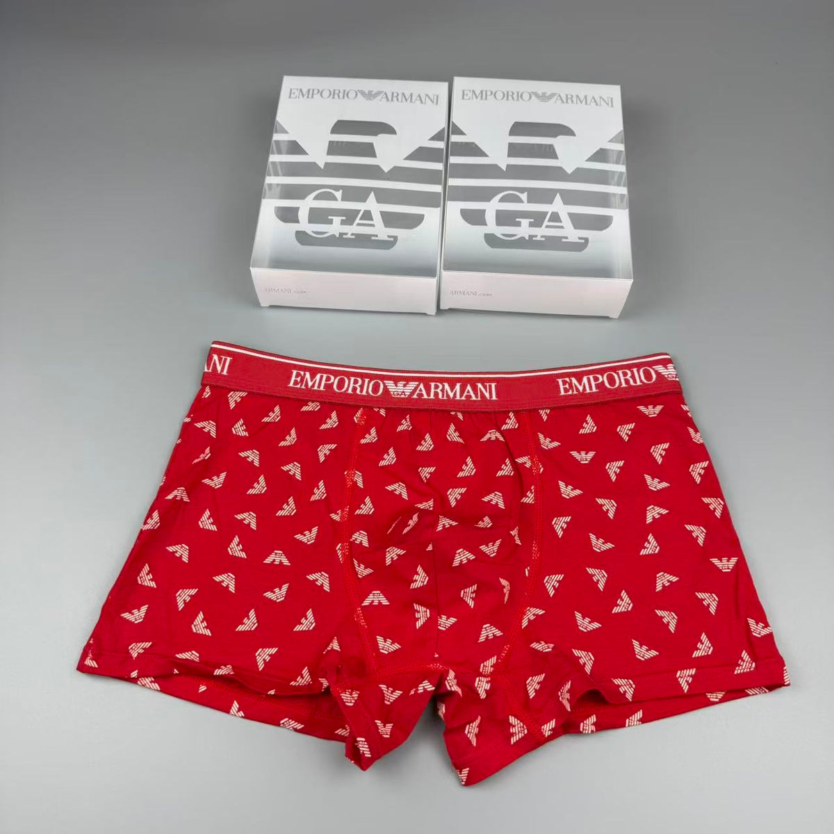 Armani Cotton Men's Boxer Briefs - 3-Piece Box