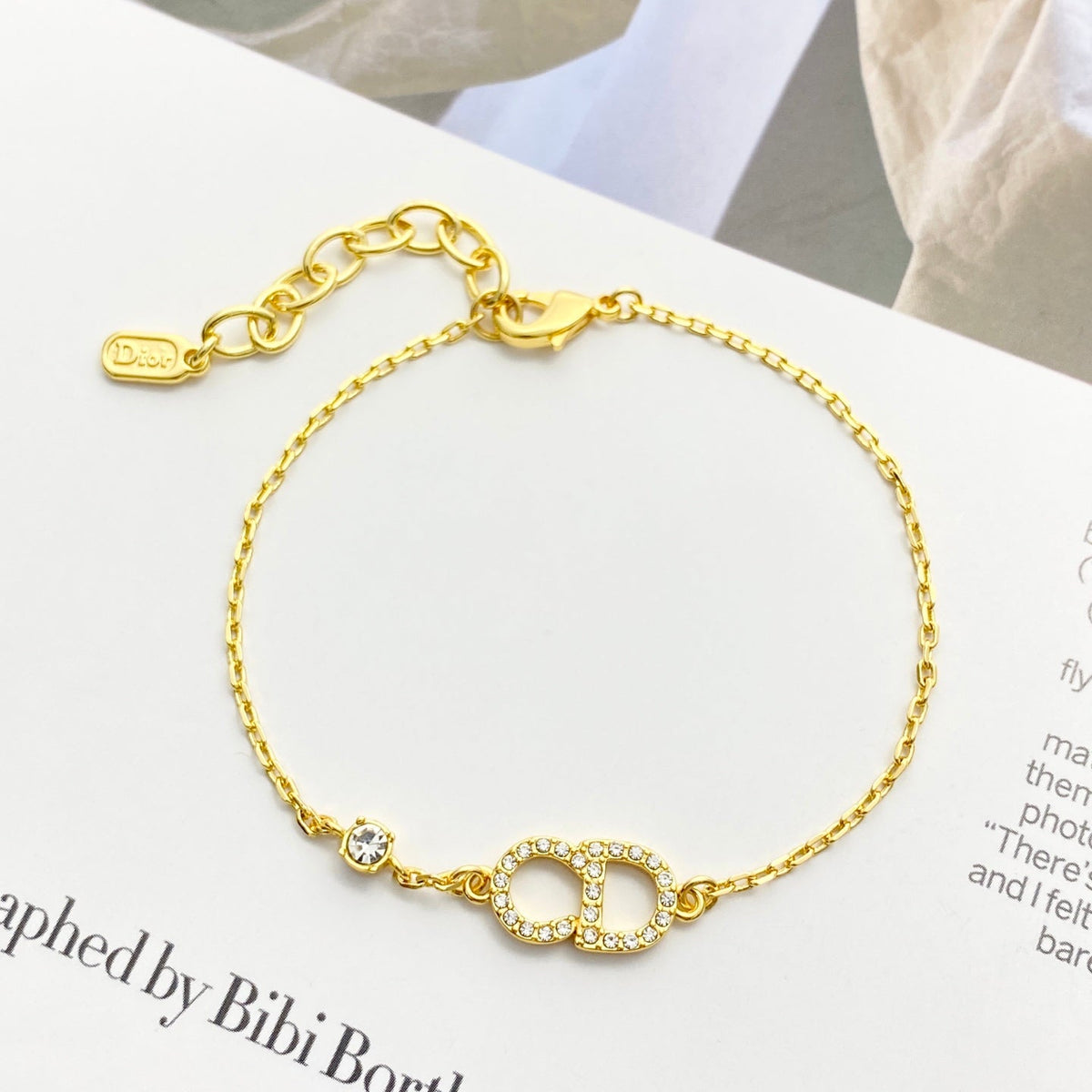 Martin Graham bracelet in polished metal-tone