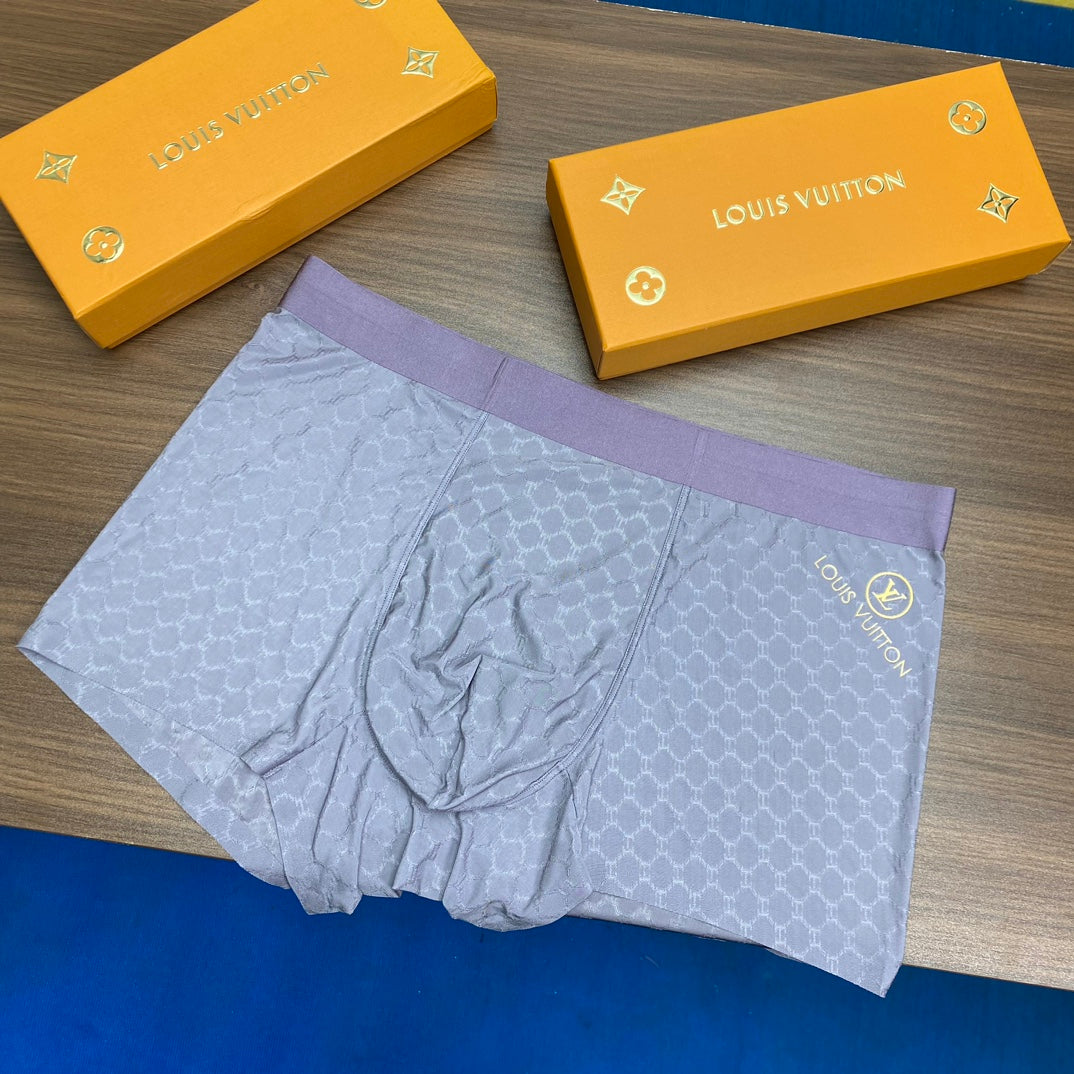 Louis Vuitton Small Circular And Monogram-Style Motifs Men's Boxer Briefs - 3-Piece Box
