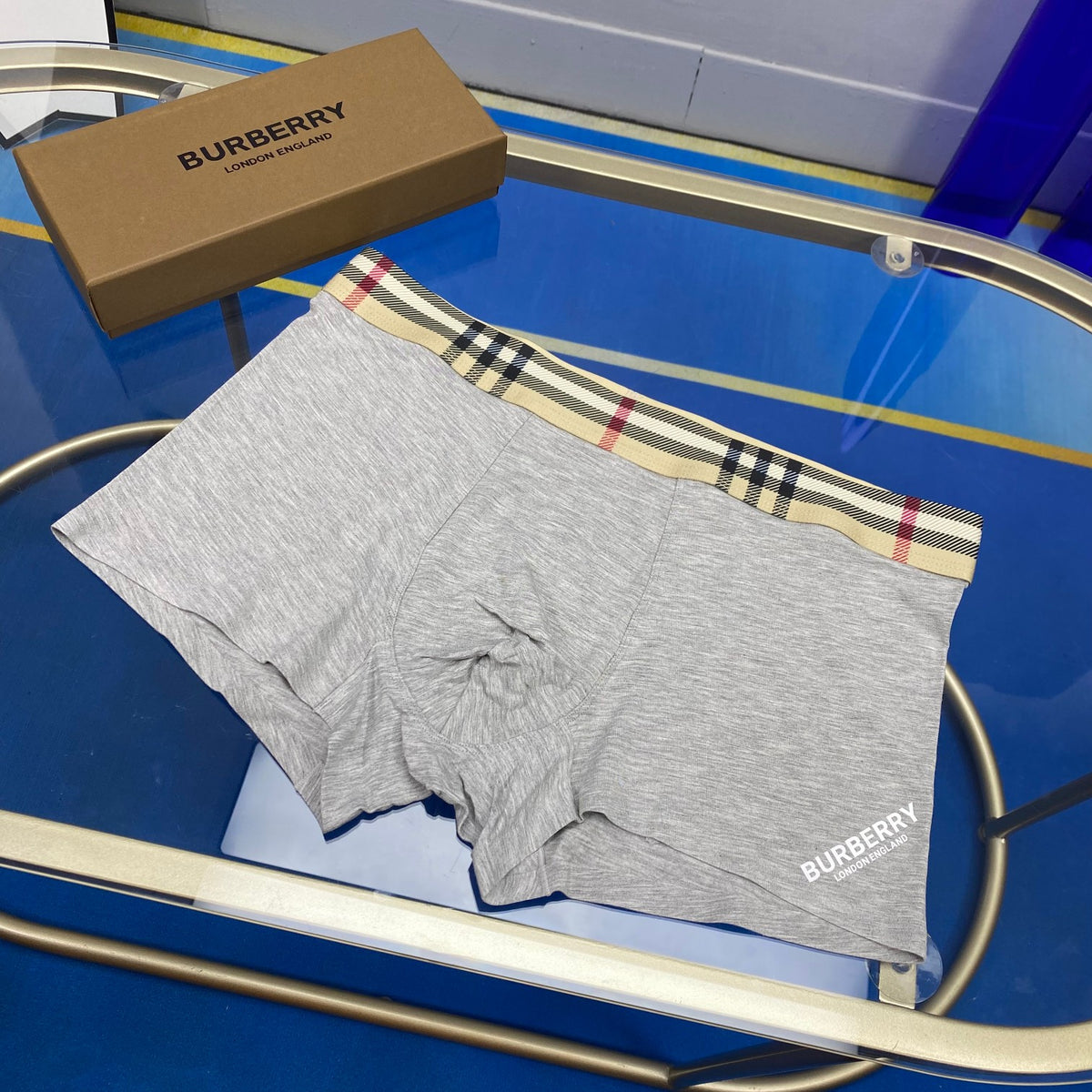 Burberry Modal Seamless-Cut Men's Boxer Briefs - 3-Piece Box