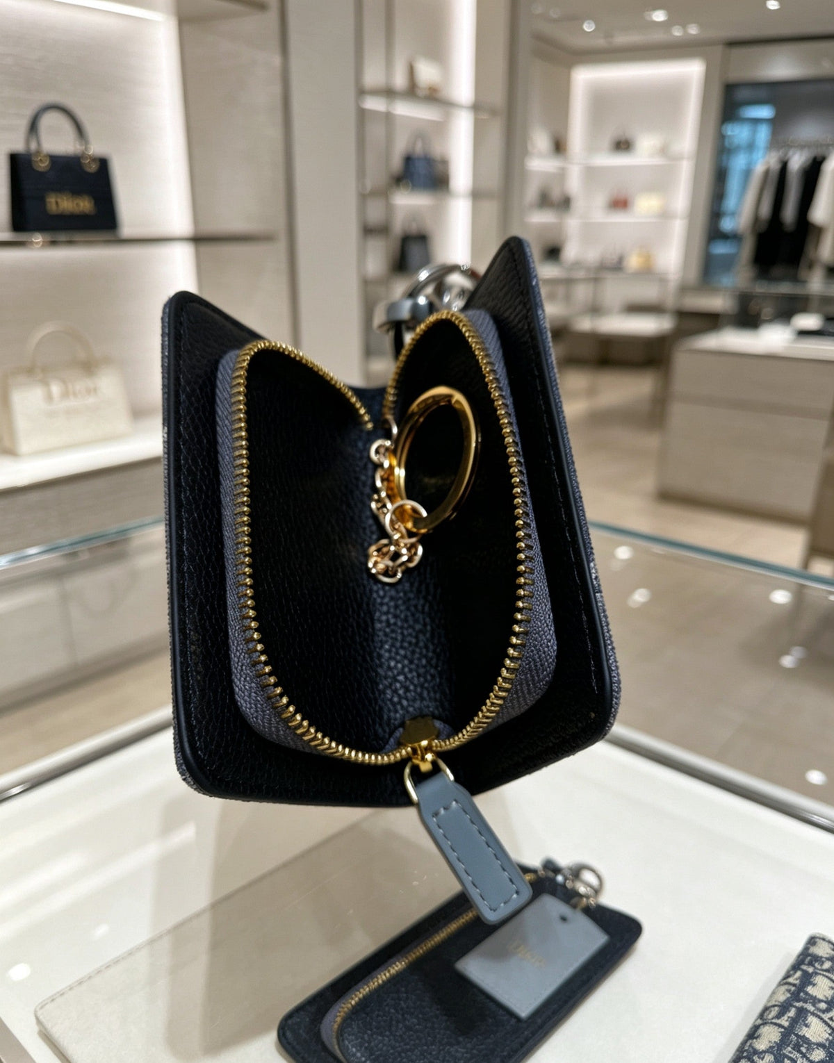 Martin Graham bag charm in polished metal-tone
