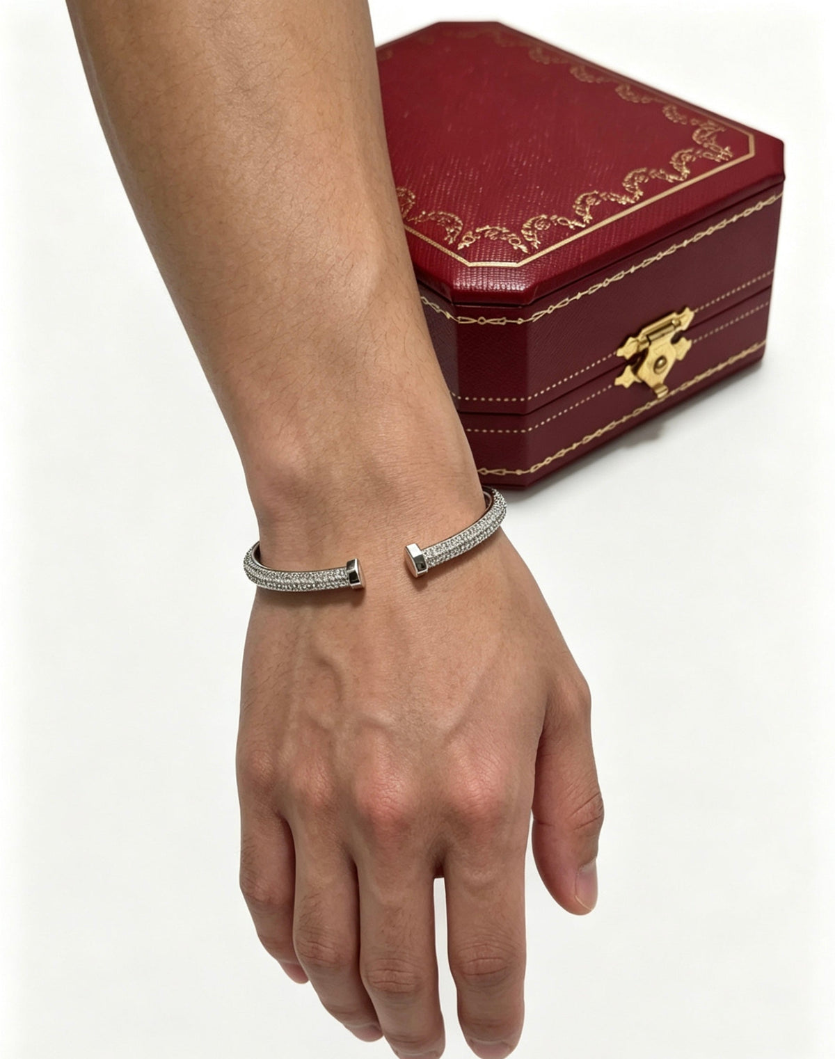 Martin Graham bracelet in polished metal-tone