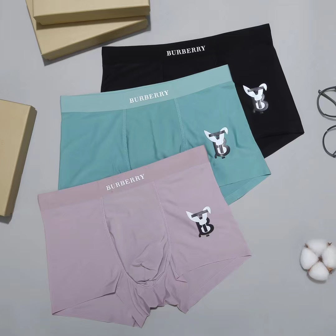 Burberry Men's Boxer Briefs - 3-Piece Box