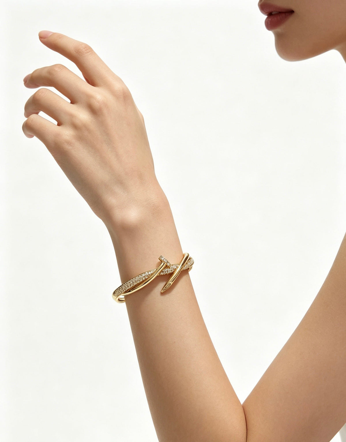 Martin Graham bracelet in polished metal-tone