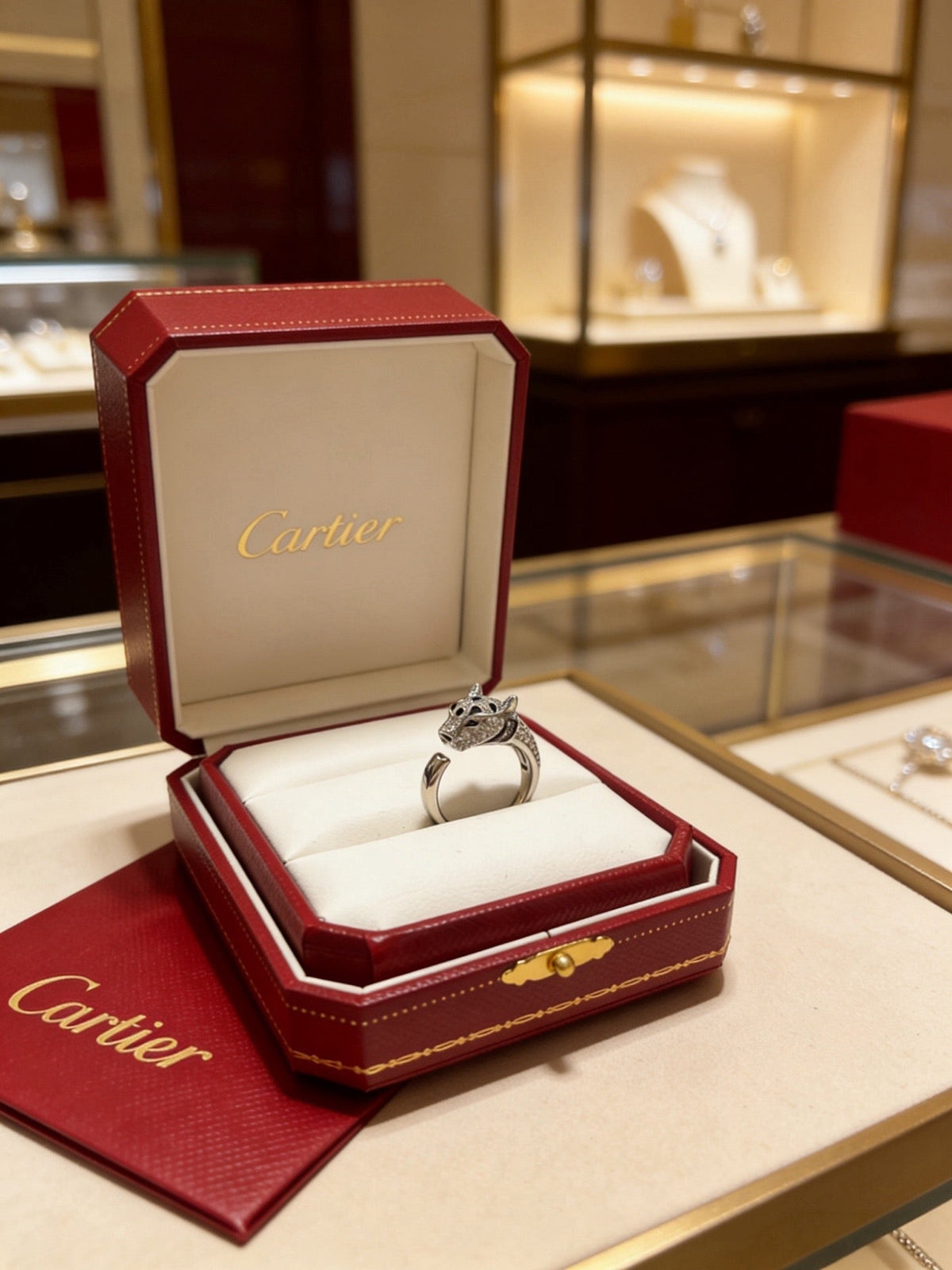 Martin Graham ring in polished metal-tone