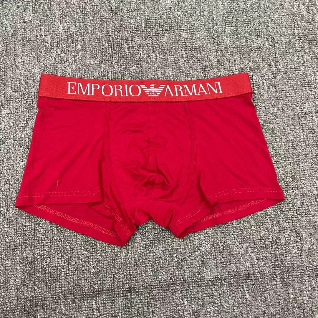 Emporio Armani Solid Logo-Waistband Modal Boxer Briefs - Box of 3