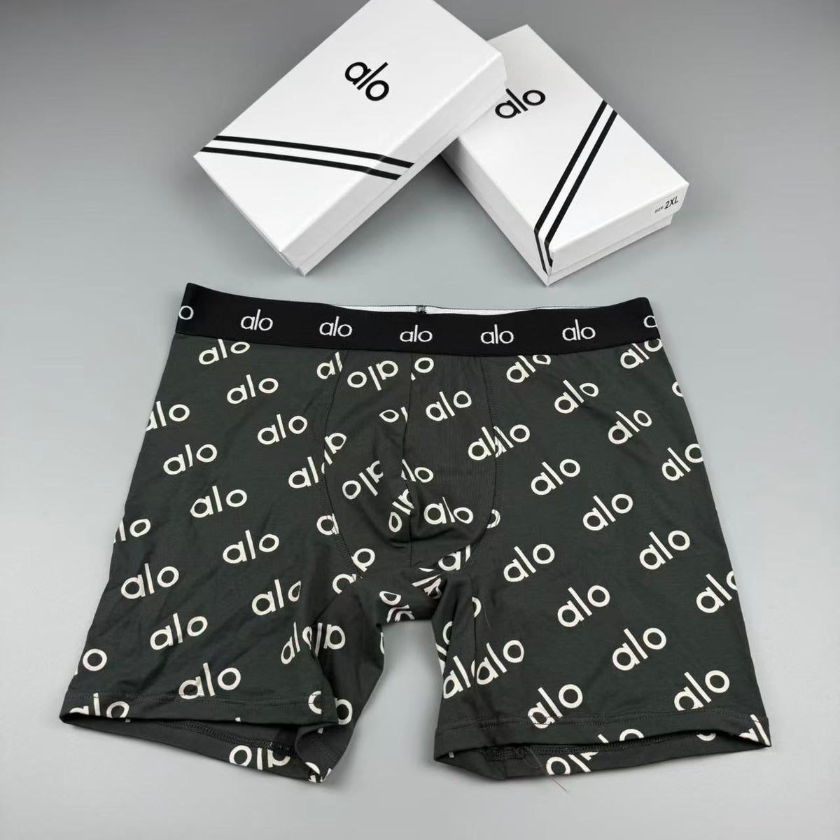 Alo Cotton Longline Men's Boxer Briefs - 3-Piece Box