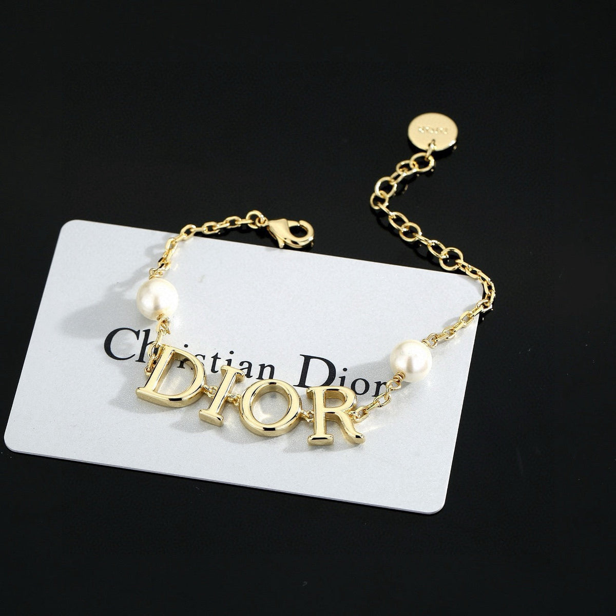 Martin Graham bracelet in polished metal-tone